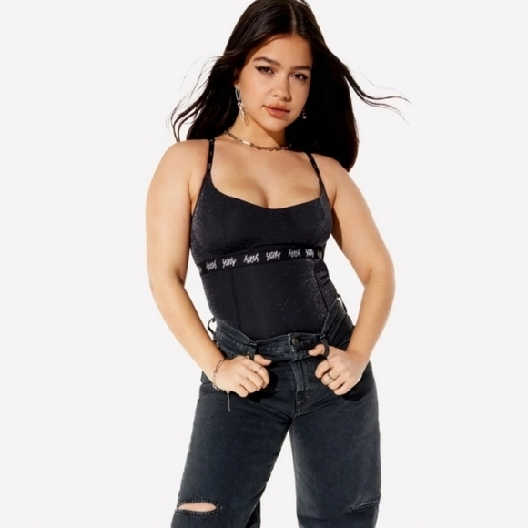 Yitty Shimmery Lurex Bodysuit — Size 2X | Supportive + Medium Compression - Picture 3 of 13